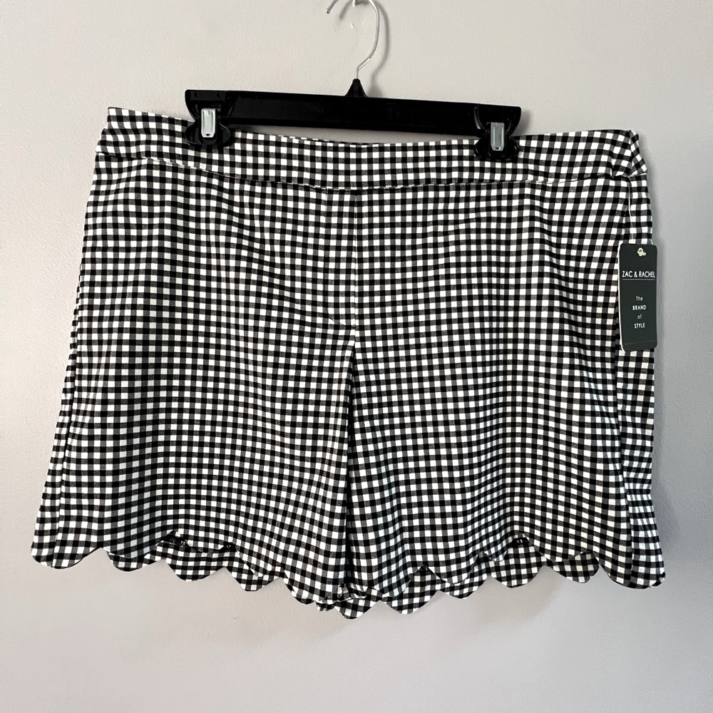 Zac & Rachel Gingham Checkered Women Shorts